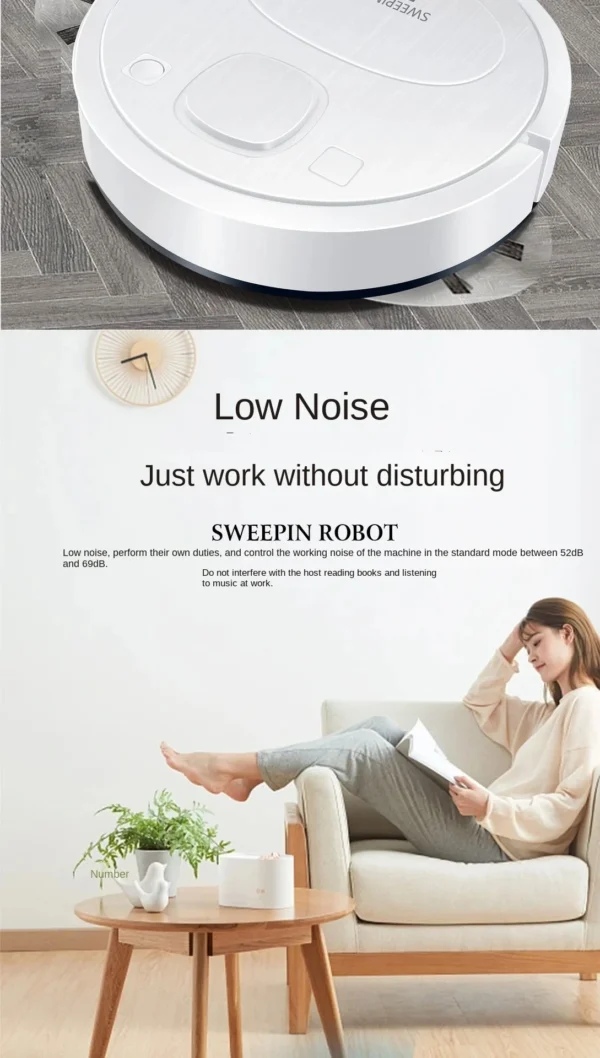 Xiaomi Smart Sweeping Floor Robot Ultra-quiet Remote Control Vacuum Cleaner Carpet Wireless Mopping Machine For Home Office Use - Image 13