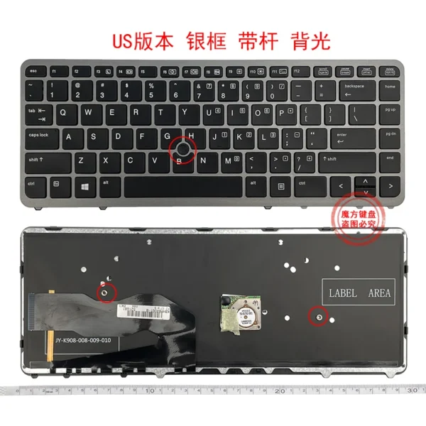 US/RU/FR/SP/UK NEW Keyboard For HP 840 845 850 G1/G2 740 G1/G2 745 750 G1/G2 ZBook 14 G1/G2 15U G1/G2 laptop - Image 4