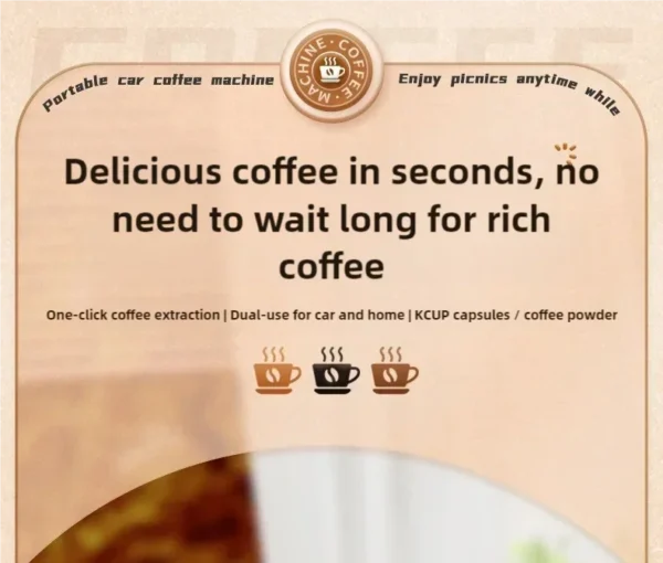 Portable Coffee Maker Electric Capsule Grind Coffee Brewer is suitable for ground coffee and KCUP Capsule coffee capsules - Image 8