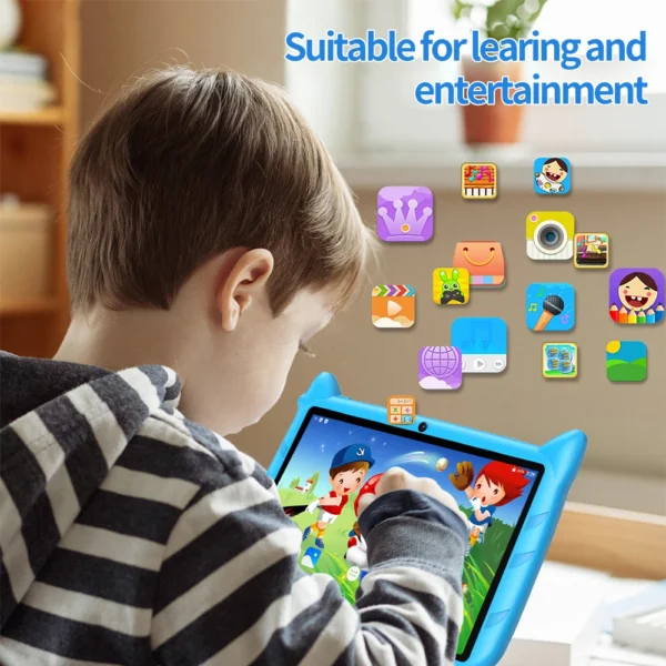 BDF 7 Inch Kid Tablet Android 13, 4GB RAM 64GB ROM,1TB Expand,5G WiFi,4000MAH Battery,Dual Camera, Children's Gift Kids Software - Image 5