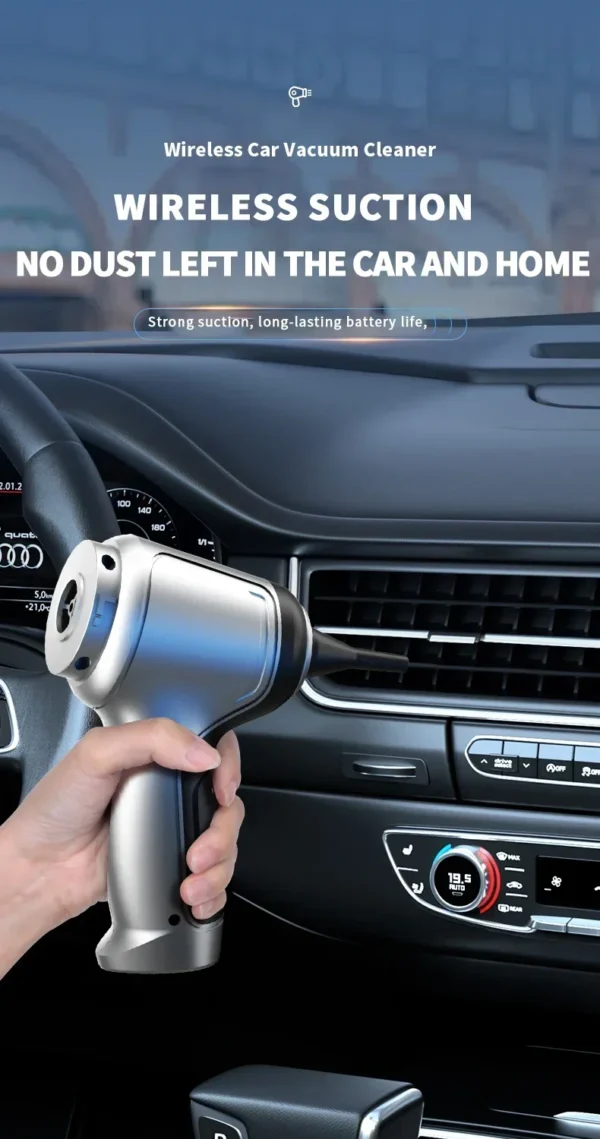 95000PA Car Vacuum Cleaner Wireless Powerful Cleaning Machine Auto Robot Car Accessories Home Appliance Strong Suction As Gift - Image 11