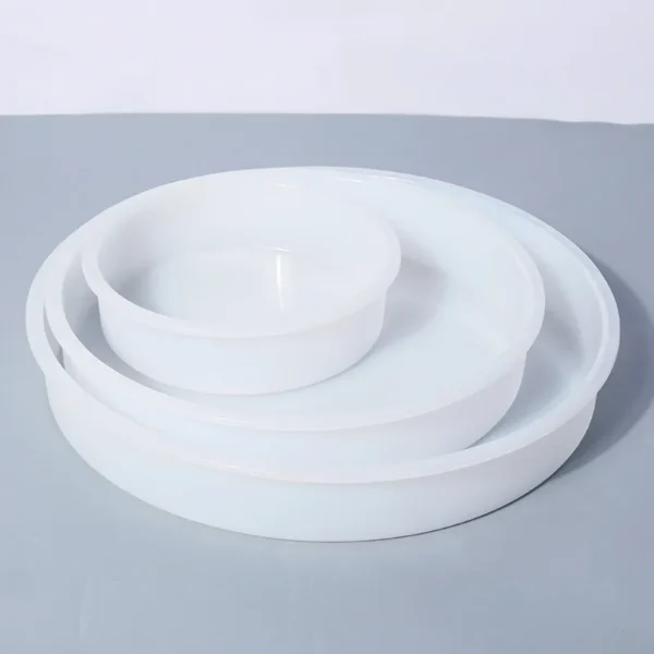 Large Round Tray UV Resin Mold Crystal Desk Silicone Mold DIY River Table Mold Fruit Disc Tea Plate Coaster Making Mold Tools - Image 21