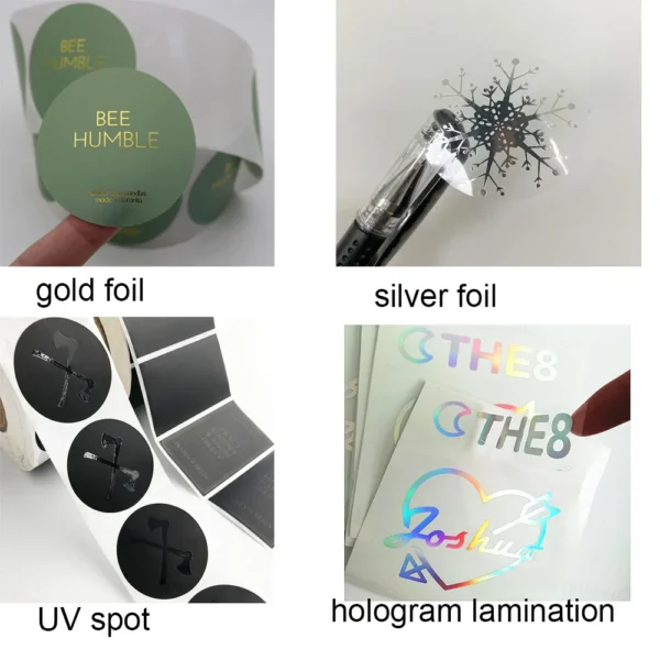 Customized Waterproof Black and Gold Foil Hair Shampoo Stickers Golden Shiny Roll Packing Labels Personalized Logo - Image 8