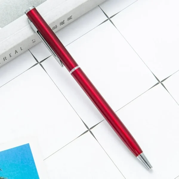 50 Pcs Metal Ballpoint Pen Rose Gold Pen Custom Logo Stationery Business Gift Lettering Engraved Name School&office Supplies - Image 29