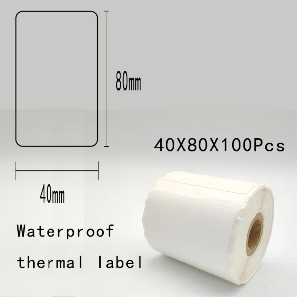 5PK Thermal Adhesive Label Papers for P1 Label Papers DP23 DP30 DP80 Label Maker  Waterproof  Tear Resistant Sticker - Image 10
