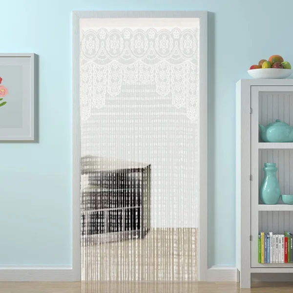 Door String Curtains Boho Macrame Doorway Window Curtains Room Dividers Rod Pockets Wall Hanging for Bedroom Living Room Kitchen - Image 13