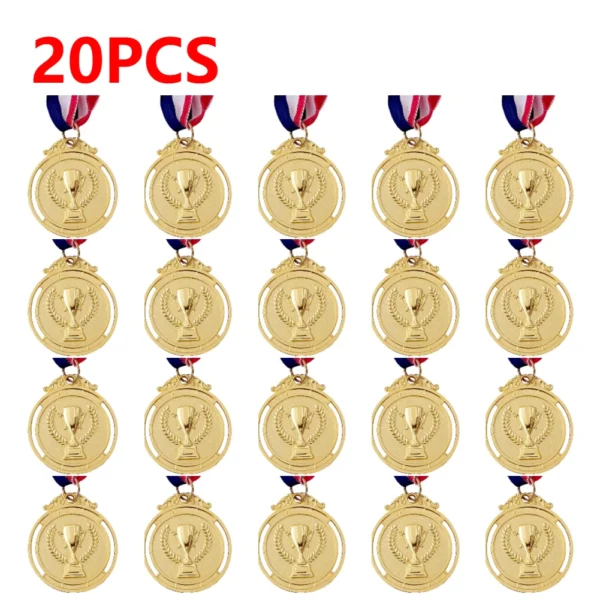 10-50pcs 2" Gold Silver Bronze Award Medal Zinc Alloy Round Winner Medals w/ Neck Ribbon 1st 2nd 3rd Prizes Winner Prize Present - Image 8