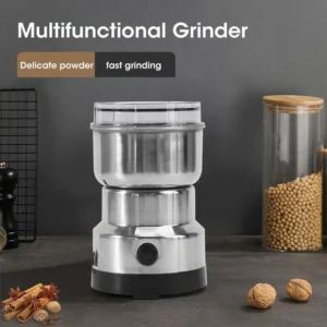 Stainless Electric Grinder 4Blades Fast Grinding Multifunction Smash Machine Household Coffee Beans Rice Mill Grinder 200W/400W