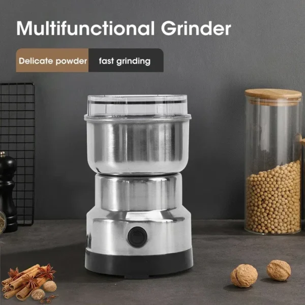 Stainless Electric Grinder 4Blades Fast Grinding Multifunction Smash Machine Household Coffee Beans Rice Mill Grinder 200W/400W