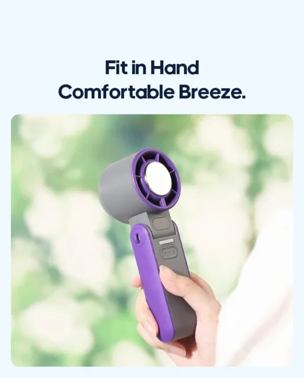 XIAOMI 3600mAh Portable Air Cooling Turbo Fan 100 Wind Speeds Adjustable Outdoor Foldable Student Handheld Fan with Lanyard - Image 15