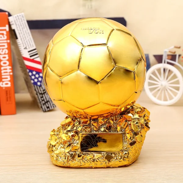 Golden Ball Football Cup Office Decoration with Electroplated Technology Football Cup Resin Gift and Birthday Gift Artefact - Image 16