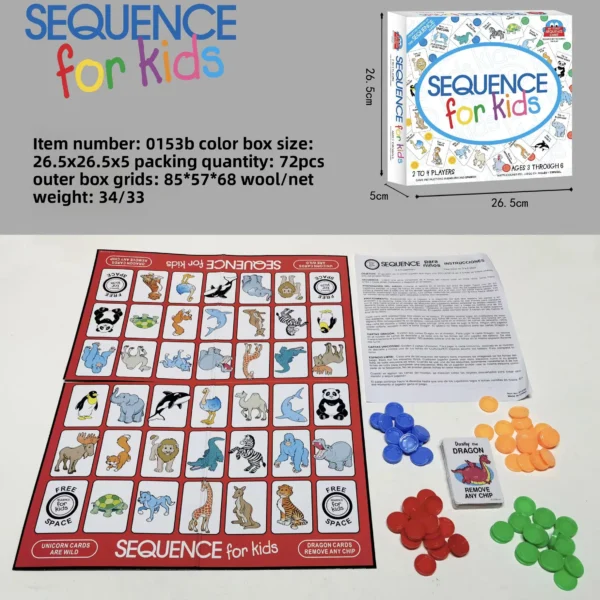 sequence game sequence maze board game fancy backgammon game english - Image 9