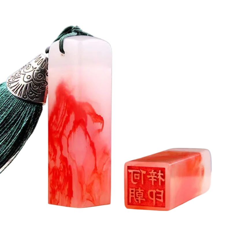 Clear Name Stamps Customized Resin Name Seal Artist Painting Hard Pen Calligraphy Stamp Children Chinese Name Carving Gift Seal