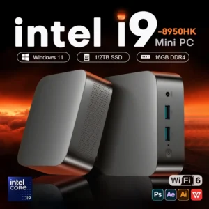 Portable Mini PC Windows 11 Intel Core i9 8950HK Celeron N5095 Pc Gaming Computer 16GB DDR4 1TB 2TB SSD WiFi 6 Desktop Pc Gamer