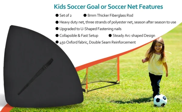 1pcs Football Goal for Garden Football Net Pop Up Goals Set Soccer Goal Net for Backyard Birthday Gift for Soccer Training ﻿ - Image 13