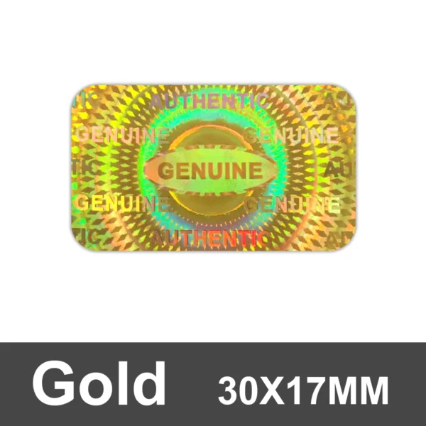 Custom Silver Hologram Security Stickers Tamper Proof Warranty Void Labels Anti-Counterfeit Genuine Seal Stickers (Custom Text) - Image 8