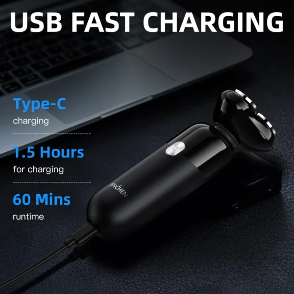 ENCHEN Electric Shaver Professional Wet and Dry Use Razor Hair Trimmer Portable Shaver Reciprocating Shaving Machine Man Mocha S - Image 4