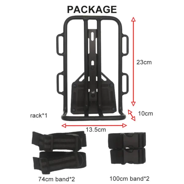 TWTOPSE Bicycle Bag Holder For Brompton 3SIXTY PIKES Folding Bike Aluminum AlloyBag Rack Holder Frame Parts Accessory - Image 8