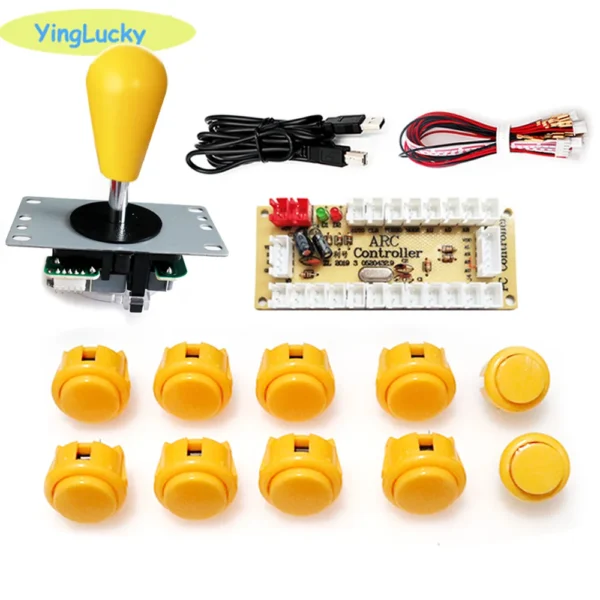 2 Player Arcade Zero Delay Kit USB Encoder for PC Raspberry Pi SANWA Push Button Joystick USB Arcade Cabinet Mando - Image 14