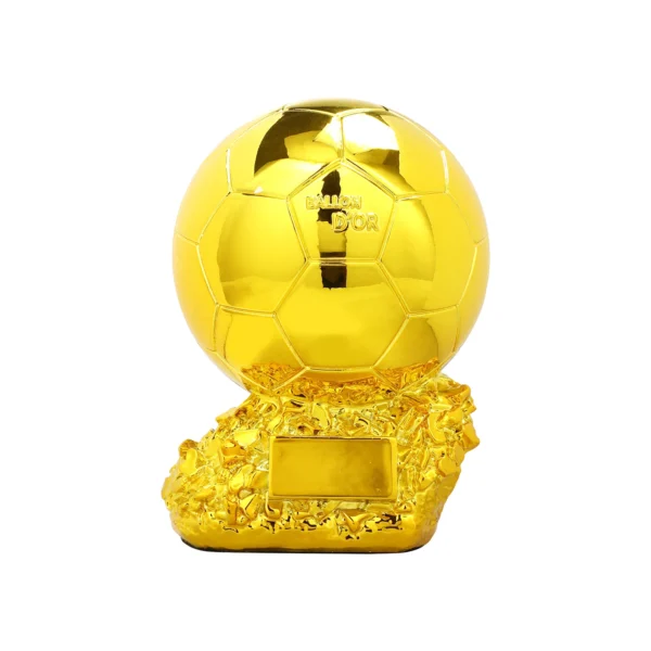 Golden Ball Football Cup Office Decoration with Electroplated Technology Football Cup Resin Gift and Birthday Gift Artefact - Image 9