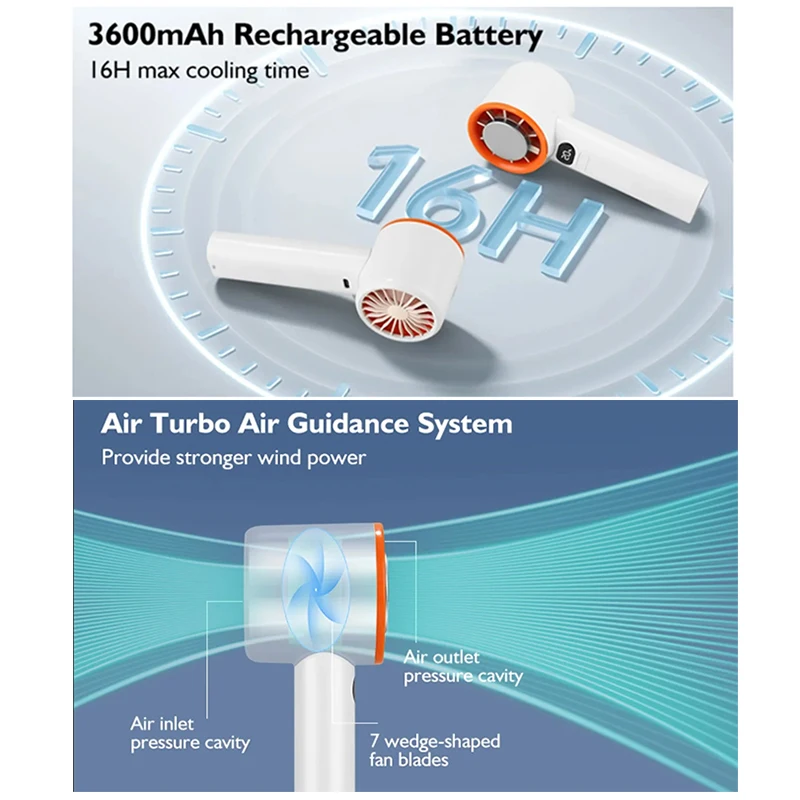 Xiaomi Mini Handheld Fan 120 Speed Portable Desktop Fans Instant Cooling With Ice Mode Rechargeable Stylish Fan for Women New - Image 14