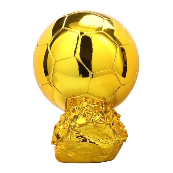Golden Ball Football Cup Office Decoration with Electroplated Technology Football Cup Resin Gift and Birthday Gift Artefact - Image 2
