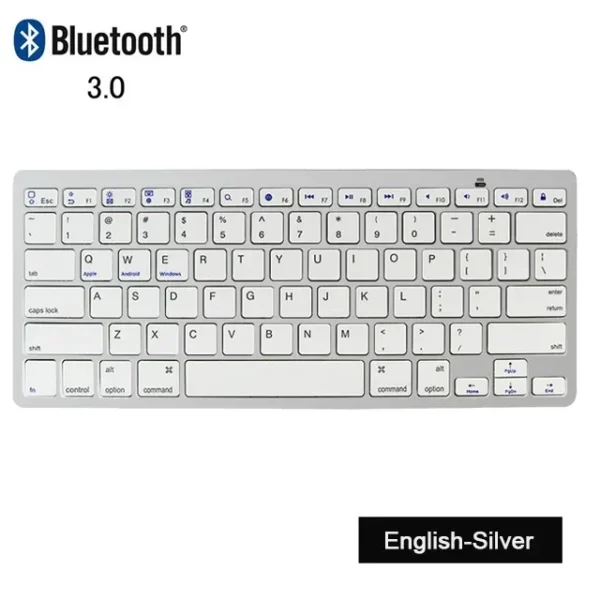 Russian Spanish Arabic Korean New Portable Wireless Bluetooth 3.0 Keyboard  for iPad Tablet Phone PC Android IOS Windows system - Image 14