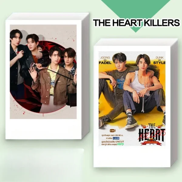 100PC Firstkhaotung Joongdunk HD Poster Lomo Cards Pai Li De Thai TV The Heart Killers Drama Stills Photo Meal Bus Card Stickers