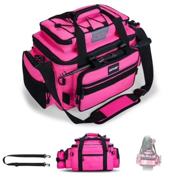 Goture Fishing Shoulder Bag Outdoor Cycling Sports Waterproof Pack Large Capacity Tactical Soft Storage Bag Camping Fishing Kit - Image 8