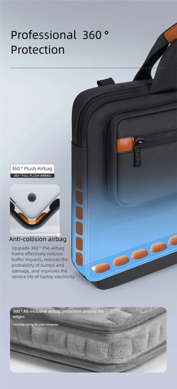 Laptop Sleeve Bag for Macbook Air Pro M3 4 13.3 14 15.6 16Inch Notebook Pouch Shockproof Computer Briefcase Business Travel case - Image 10