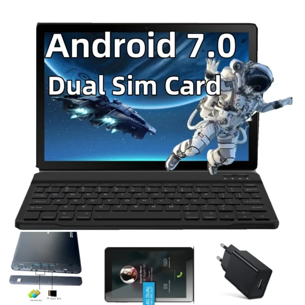 10 INCH Android 7.0 Phone Call Tablet PC H16Q9  RAM 1GB ROM 16GB  Quad-Core 1.3GHz CPU MTK6735  Dual Camera SIM Card WIFI - Image 3