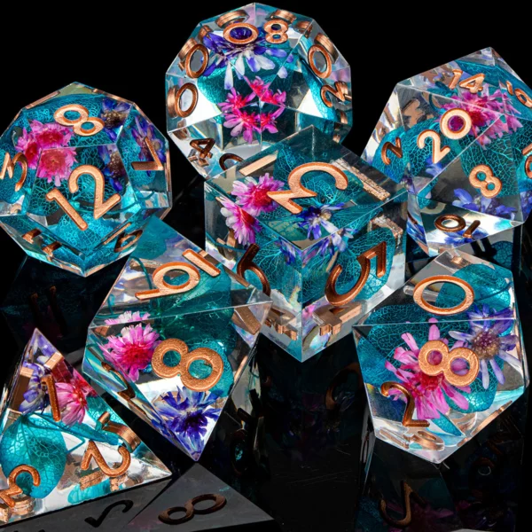 D20 DND Resin Dice Set D&D D6 Sharp Edges Dice Dungeon and Dragon Role Playing Game RPG Polyhedral Dice D20 D12 D10 D8 D6 D4 - Image 53