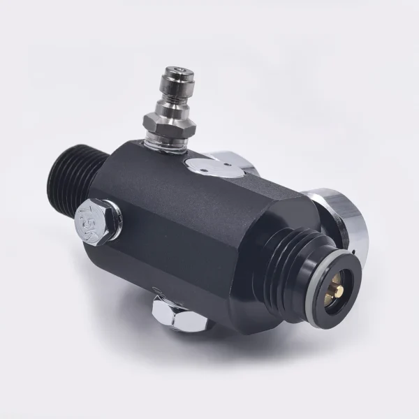 HPA Regulator with Pin Air Valve Regulated Output 0 to 3000psi M18*1.5, 5/8"-18UNF Dual Gauge Adjustable Pneumatic Fill Station - Image 9