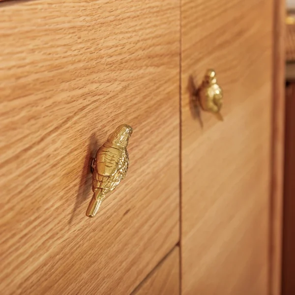 Creative Brass Fortune Bird Knob Drawer Cabinet Door Handles Kitchen Cabinet Shoe Knobs Pure Copper Handles for Furniture Decor