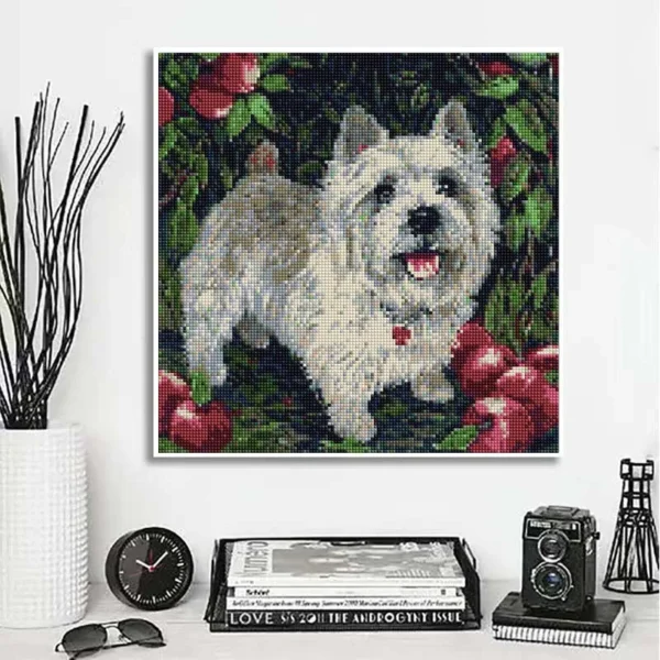 Dog Diamond Painting West Highland White Terrier 5D Full Square/Round Diamond Mosaic Decor DIY Cross Stitch Kit Diamond Art Gift - Image 16