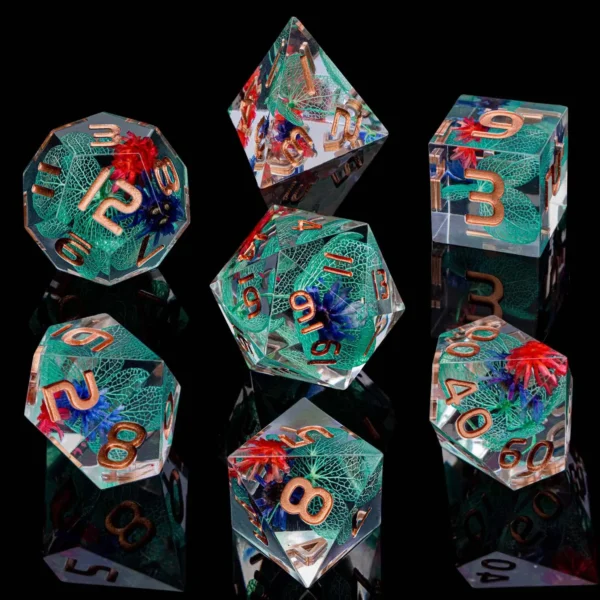D20 DND Resin Dice Set D&D D6 Sharp Edges Dice Dungeon and Dragon Role Playing Game RPG Polyhedral Dice D20 D12 D10 D8 D6 D4 - Image 71