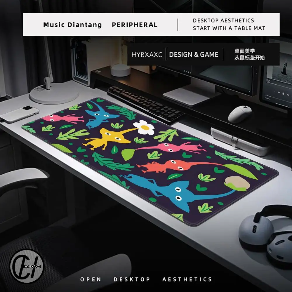 Pikmin Game In Stocked Laptop Gaming Mice Mousepad Size for large Edge Locking Game Keyboard HYBXAXC Mouse Pad - Image 3