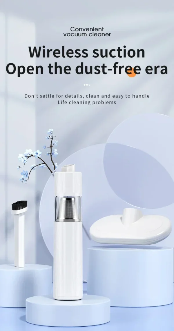Xiaomi Youpin Vacuum Cleaner Mini Wireless Dust Removal Mite Vacuum Handheld Portable Cleaning Great Suction Home Appliances New - Image 9