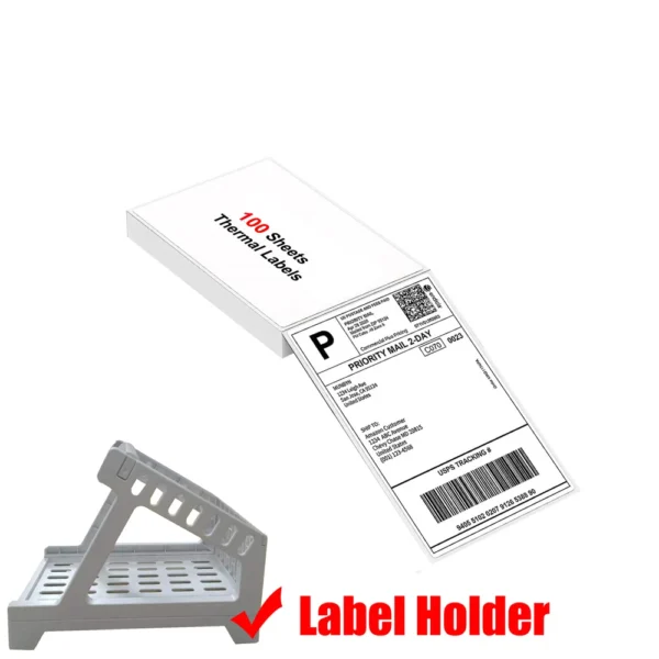 100/500 Sheets Thermal Shipping Labels 4x6 Fanfold Thermal Label Printer Paper 100x150mm Adhesive Stickers For Shipping Package - Image 9