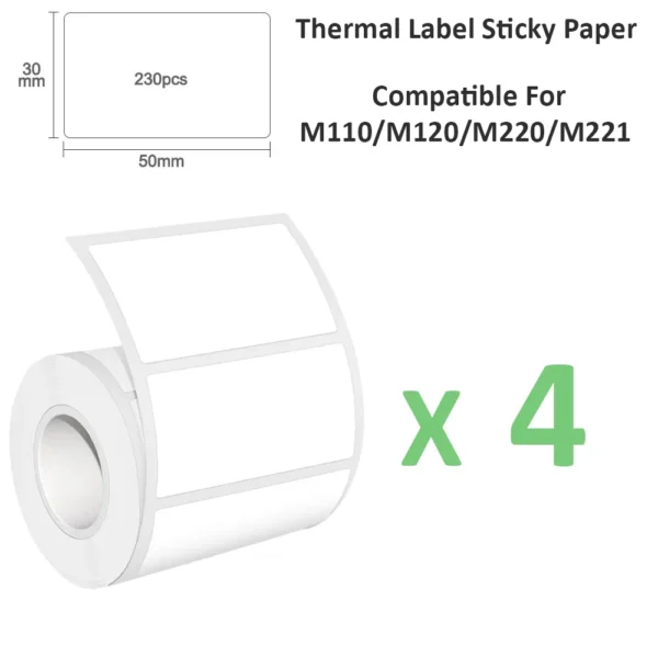 50x30mm Thermal Labels Phomemo M110 - Durable Waterproof Stickers Compatible Address Shipping Retail Shelf Tags Fade-Resistant - Image 11