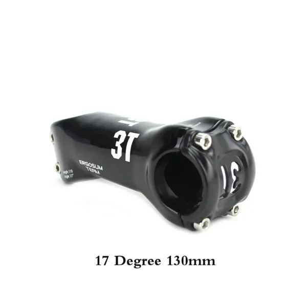 TOP Brand 3T Superlight Full Carbon Stem Road Mountain Bike Stem Angle 6 or Angle 17 60-130mm Black  Glossy - Image 15