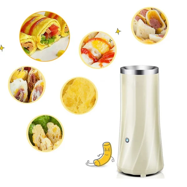 Automatic Rising Egg Roll Maker Electric Heating Eggs Boiler Cup DIY Hot Dog Omelette Master Breakfast Sausage Cooking Steamer - Image 6