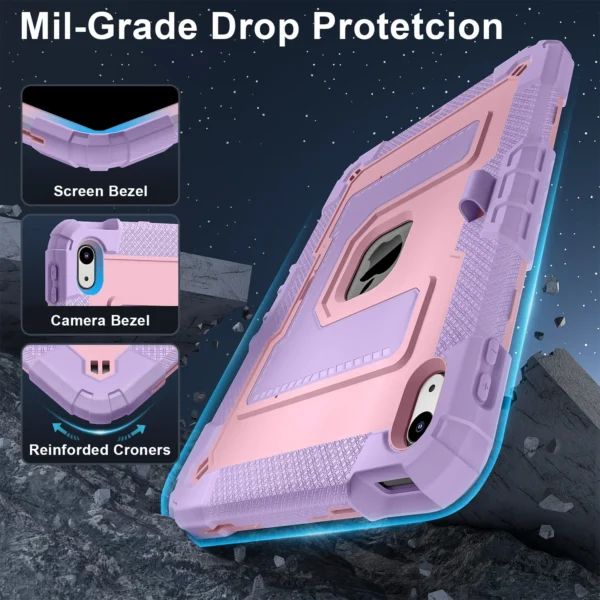 2025 New Kids Heavy Armor Case For Ipad A16 11/10th Generation Air 7 6 5 4 M3 M2 Air11/13inch Mini7/6 7/8/9th Shockproof Funad - Image 6