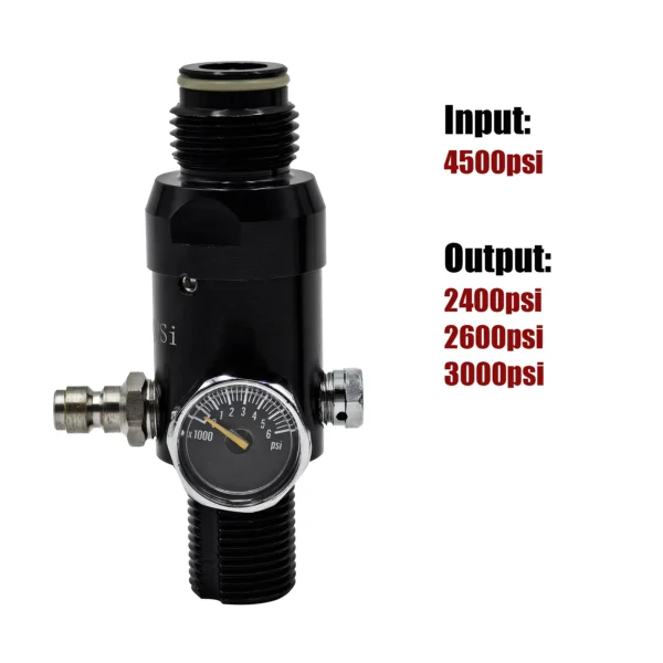 Cylinder M18*1.5 Regulator Compressed Air 4500psi Tank Bottle Output Pressure 800psi to 3000psi HPA Accessories - Image 16