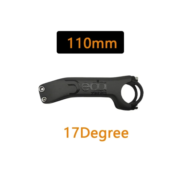 Full Carbon Riser Handlebar, Aluminum Cap, Road Mountain Bike Stems, Angle -6 Degree,-17 Degree, Matte, 31.8x70-130mm - Image 15