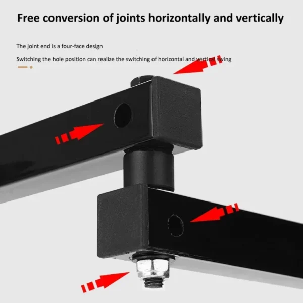 1pcs Wall Mount Tablet Stand Long Arm Stretchable Cell Phone Wall Holder Adjustable Metal Wall IPad Stand for IPhone 4-13 Inches - Image 10