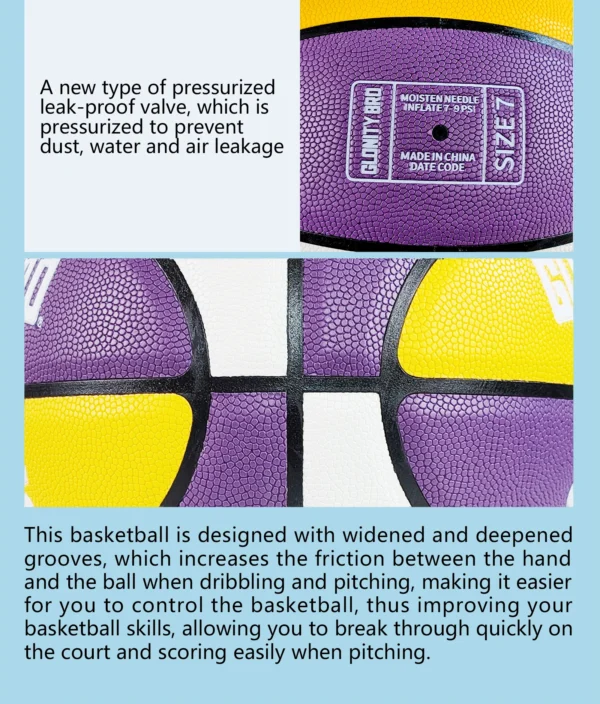 Basketball Size 5 6 7 Outdoor Indoor Training Match Game Team Balls Soft Touch For Youth Men Women Standard Basketballs Durable - Image 17