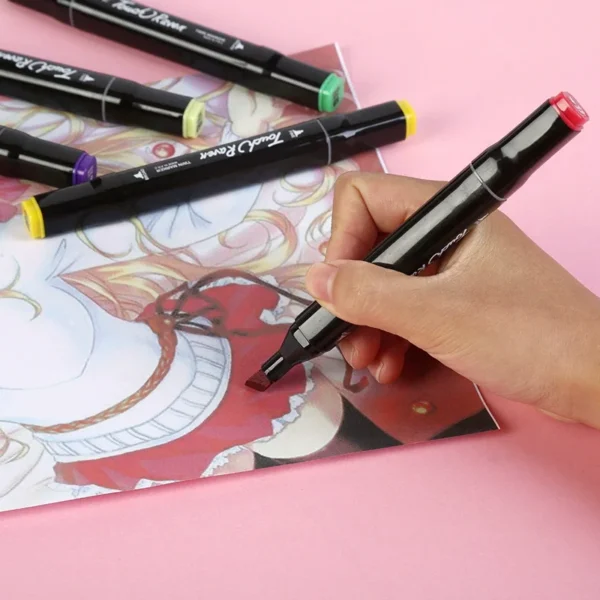 48/60/80 Colors Alcohol Drawing Markers Dual Tip Permanent Art Sketch Markers for Illustration School Supplied - Image 11
