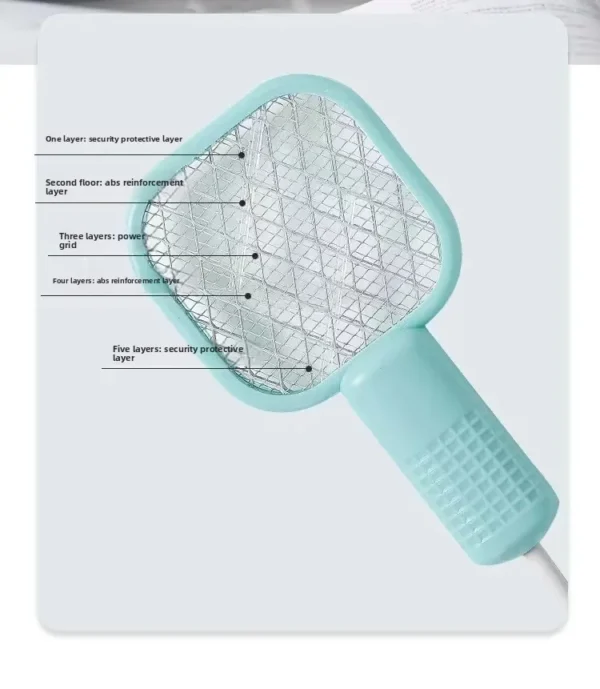 Portable Electric Mosquito Swatter USB Mini Fly Bug Zapper UV Light Mosquito Killer Outdoor Picnic Camping Hotel Pest Repellent - Image 26