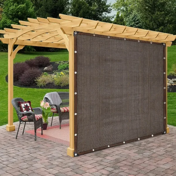Brown High Density Polyethylene Shade Net 80% Plant Sunshade Garden Building Sunshade Suitable for Garden Outdoor Pavilion - Image 3